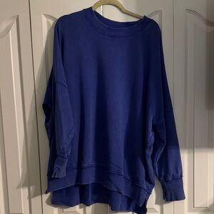 Aerie Navy Blue Oversized Sweatshirt